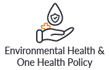 Environmental Health and One Health Policy Icon with title